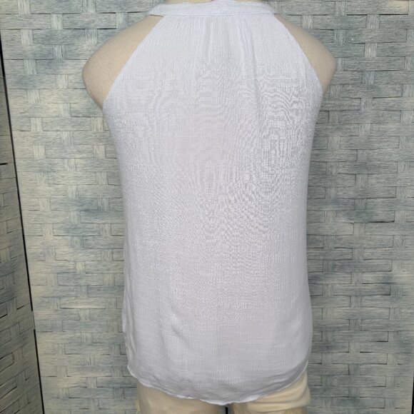 Lilly Pulitzer White Tassel Halter Neck Sleeveless Crinkle Top XXS - Picture 4 of 7